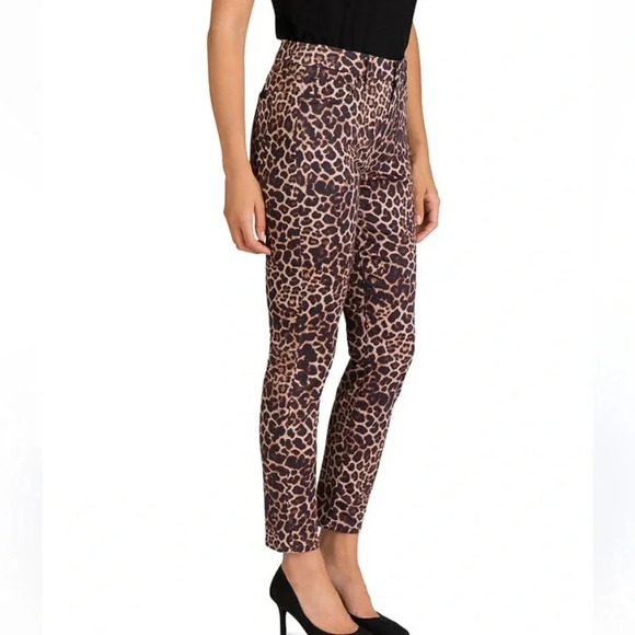 7 for all manking Skinny Ankle Jeans in Golden Leopard size 4​​​ - Picture 1 of 3